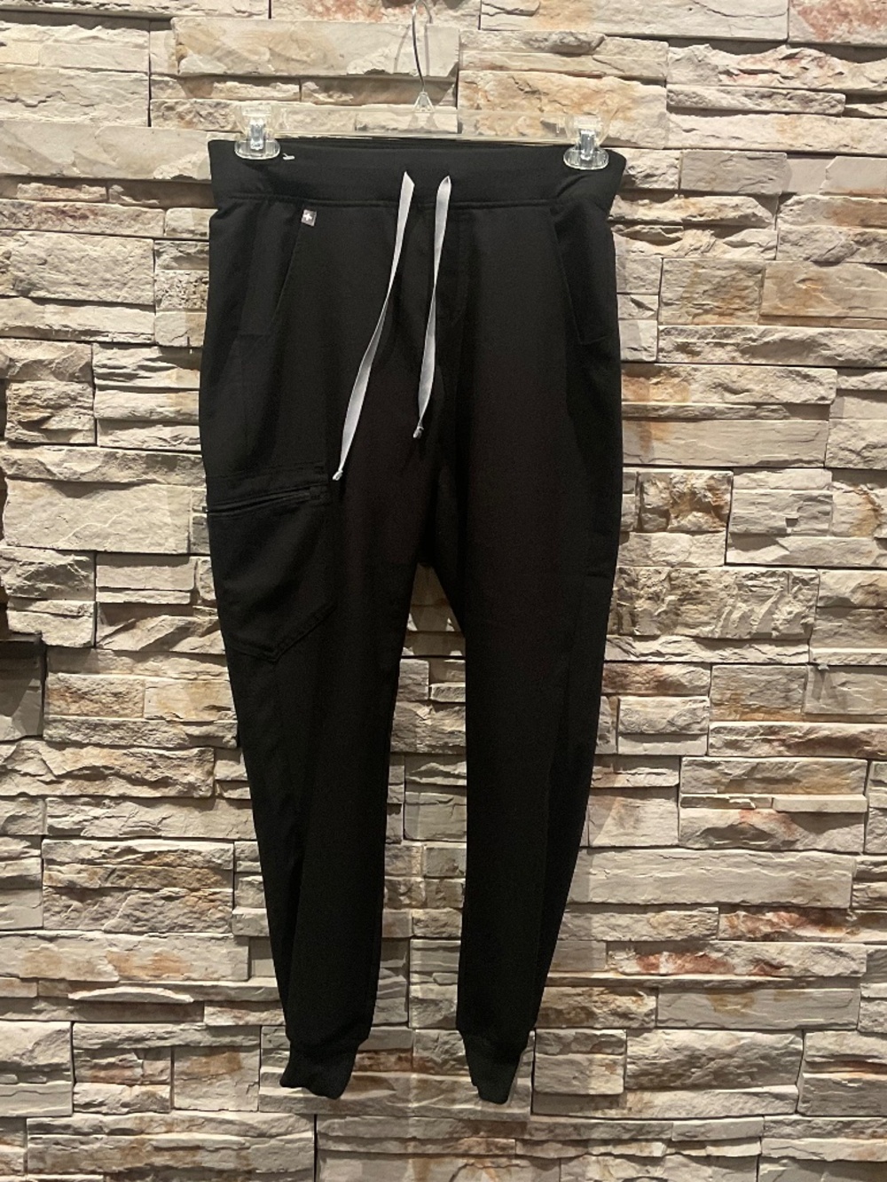 Figs Technical Collection Jogger Women’s Scrub Pants , Color Black, Size S